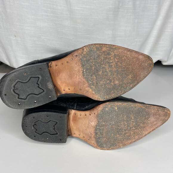 Vintage La Cabaña West Cowhide Vaqueros Boots - Picture 6 of 12